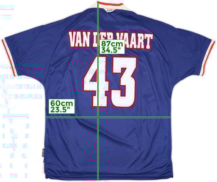 1999-00 Ajax Away Shirt Van der Vaart #43 - 8/10 - (XL)