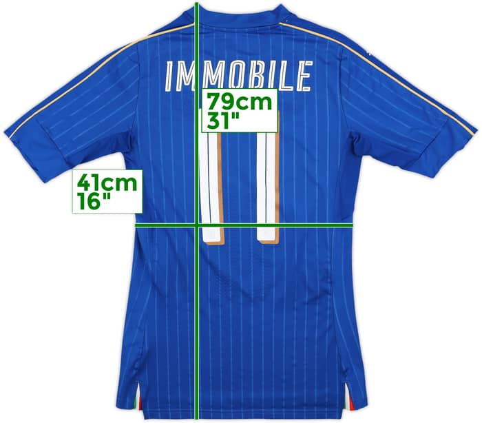 2016-17 Italy Player Issue (ACTV Fit) Home Shirt Immobilie #11 - 8/10 - (L)