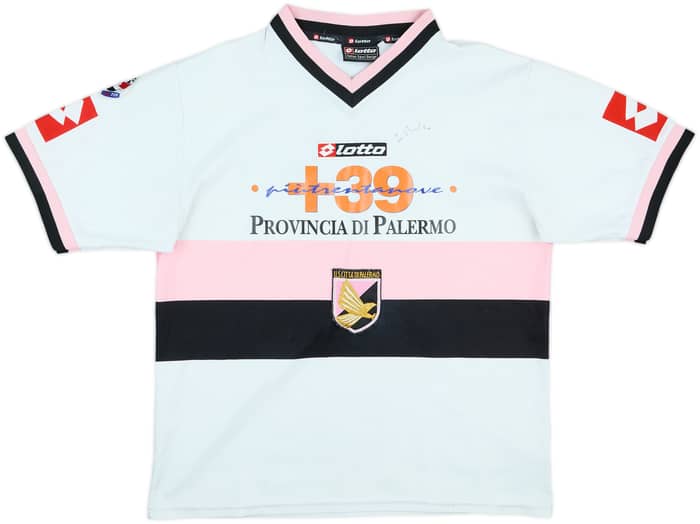 2004-05 Palermo Match Issue Away Shirt Brienza #90