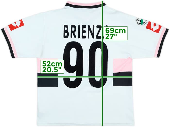 2004-05 Palermo Match Issue Away Shirt Brienza #90