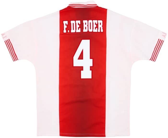 1997-98 Ajax Home Shirt F.De Boer #4 - 9/10 - (L)