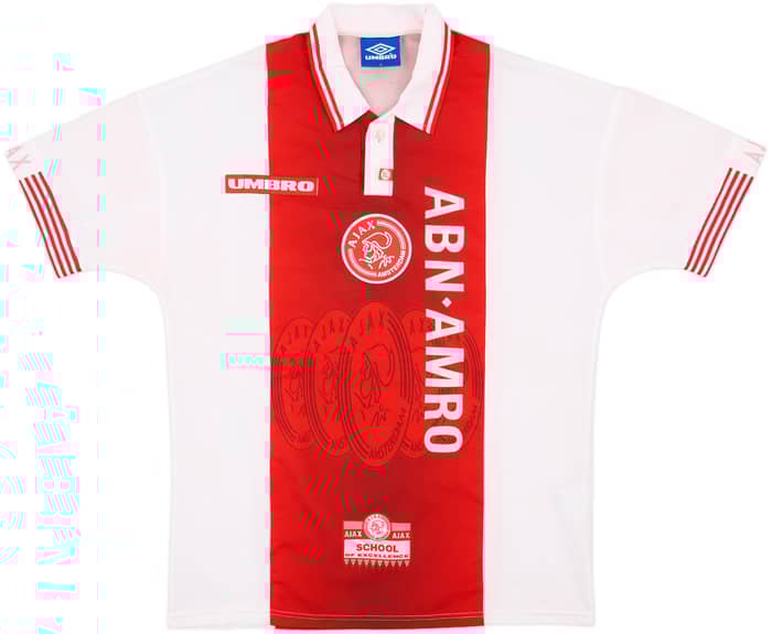 1997-98 Ajax Home Shirt F.De Boer #4 - 9/10 - (L)