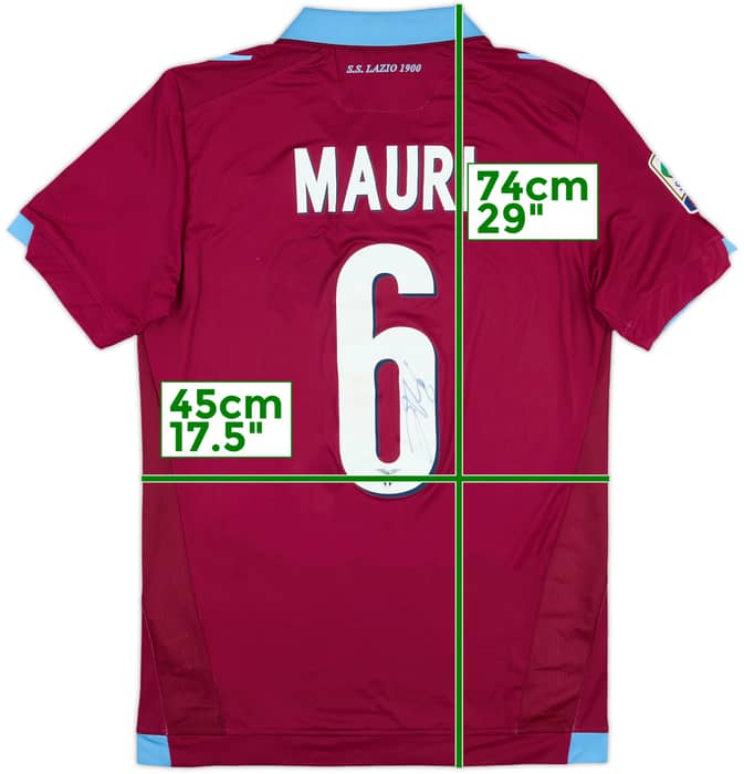 2014-15 Lazio Signed Away Shirt Mauri #6 - 8/10 - (M)