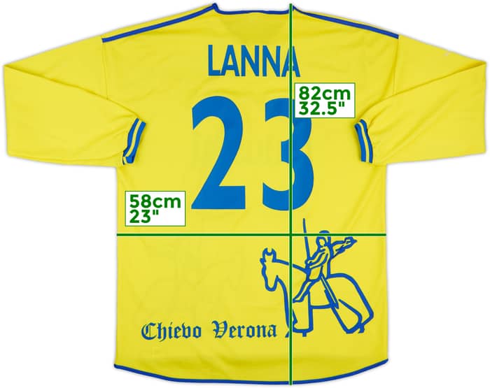 2001-02 Chievo Verona Home L/S Shirt Lanna #23 - 5/10 - (L)