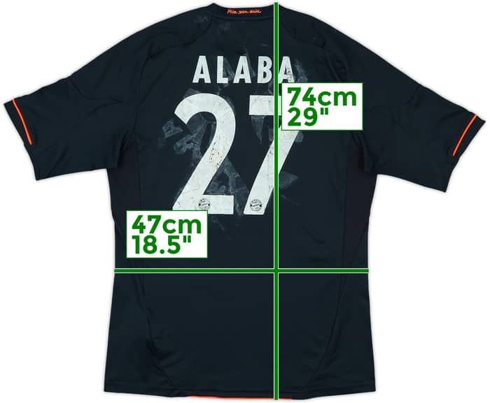 2012-13 Bayern Munich Third Shirt Alaba #27 - 4/10 - (M)