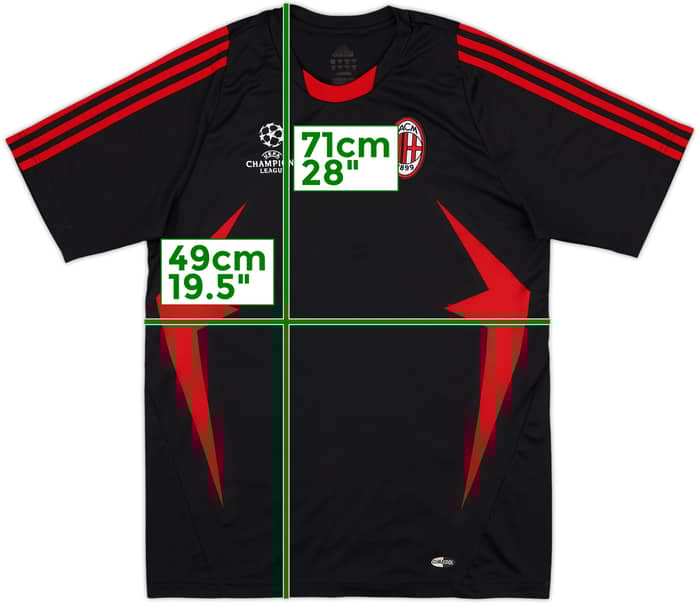 2007-08 AC Milan adidas CL Training Shirt - 9/10 - (S)