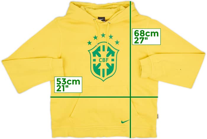 2014-15 Brazil Nike Hooded Sweat Top - 6/10 - (M)