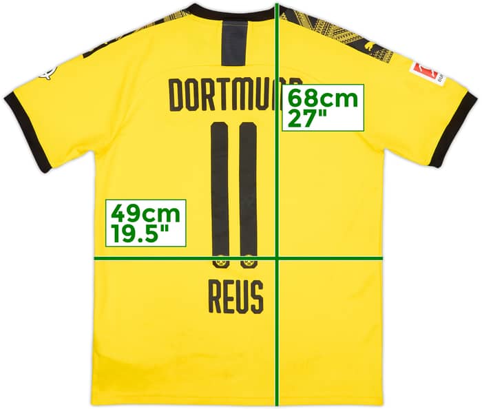 2019-20 Borussia Dortmund Home Shirt Reus #11 - 6/10 - (XL.Boys)