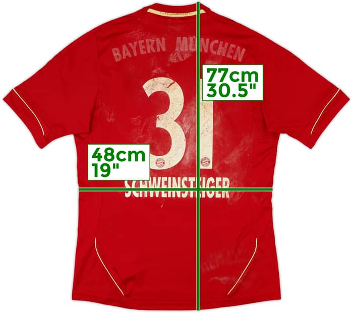 2011-13 Bayern Munich Home Shirt Schweinsteiger #31 - 4/10 - (M)