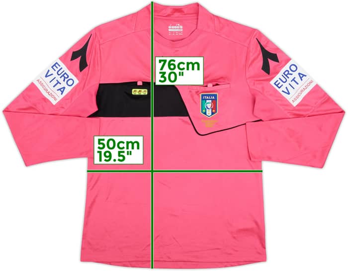 2018-19 Italy Diadora Referee L/S Shirt - 9/10 - (M)