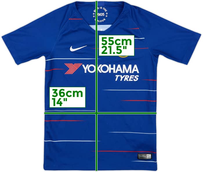 2018-19 Chelsea Home Shirt - 9/10 - (S.Boys)