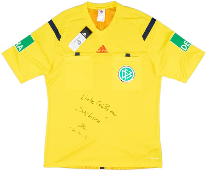2014-15 Germany adidas Signed Referee Shirt (L)