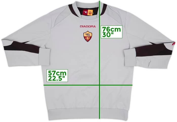 2005-06 Roma Diadora Sweat Top - 7/10 - (XL)