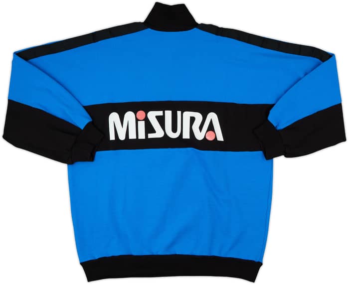 1990-91 Inter Milan Uhlsport 1/4 Zip Sweat Top - 8/10 - (M)