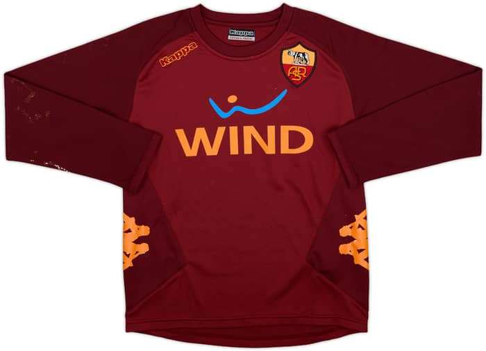 2008-09 Roma Kappa Training L/S Shirt - 4/10 - (L.Boys)