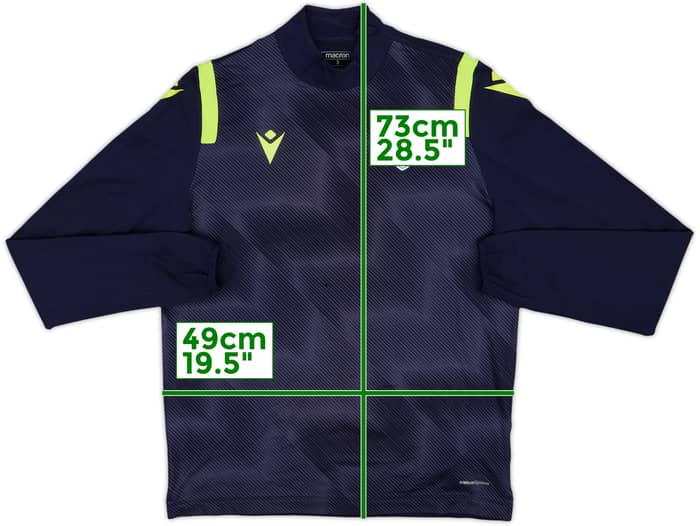 2021-22 Lazio Macron 1/4 Zip Drill Top - 5/10 - (S)