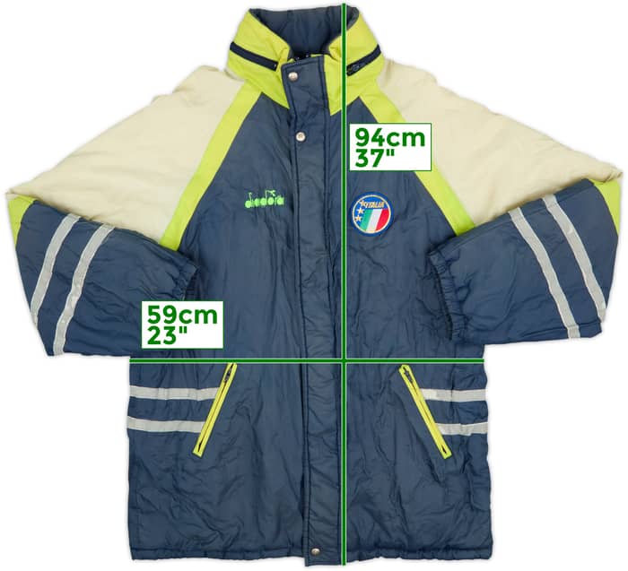 1990-92 Italy Diadora Padded Bench Coat - 5/10 - (XL)