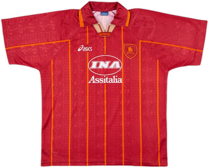 1996-97 Roma Home Shirt - 6/10 - (XL)