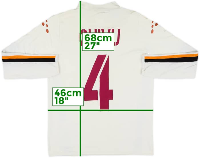 2003-04 Roma Away L/S Shirt Chivu #4 - 8/10 - (M)