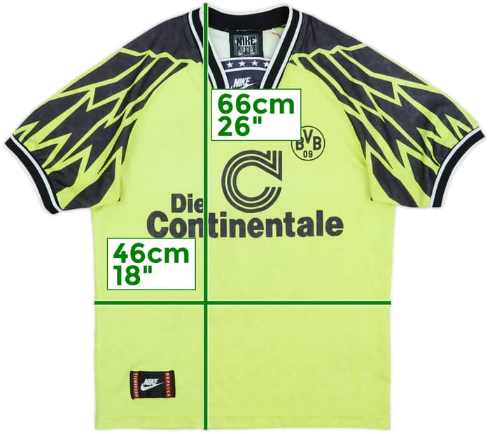 1994-95 Borussia Dortmund Home Shirt #11 - 5/10 - (XL.Boys)