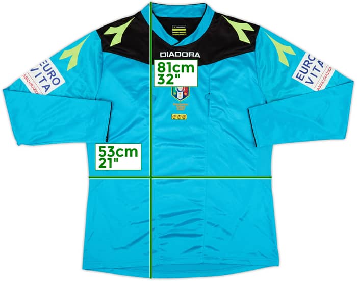 2015-16 Italy Diadora Referee L/S Shirt - 9/10 - (L)