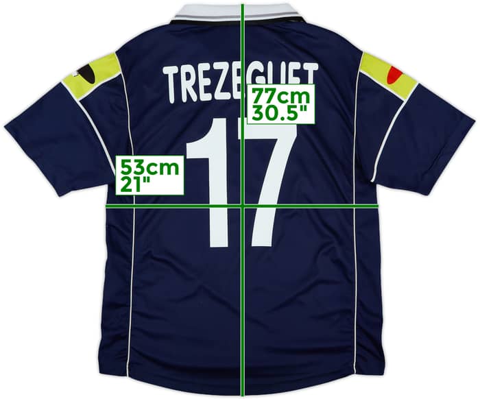 2000-01 Juventus Away Shirt Trezeguet #17 - 8/10 - (M)