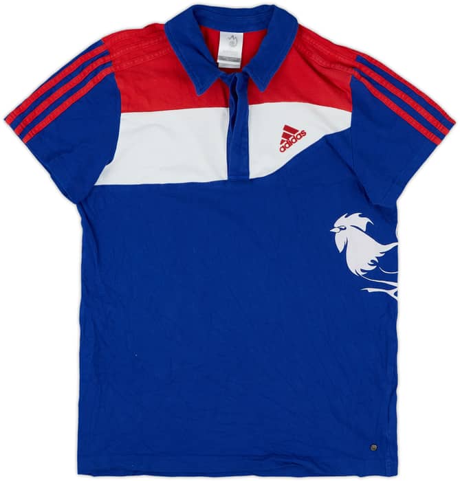 2007-08 France adidas 'Euro 2008' Polo Shirt - 9/10 - (Women's S)