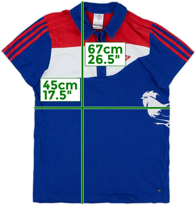 2007-08 France adidas 'Euro 2008' Polo Shirt - 9/10 - (Women's S)