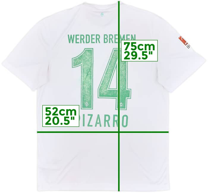 2015-16 Werder Bremen Fourth Shirt Pizarro #14 - 4/10 - (M)