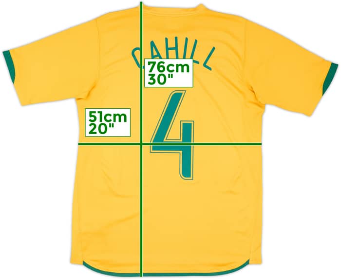 2006-08 Australia Home Shirt Cahill #4 - 7/10 - (M)