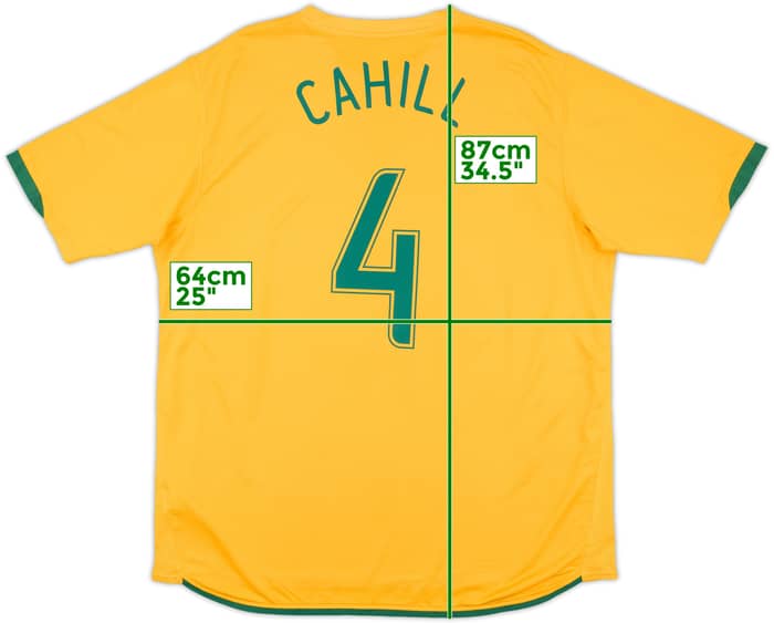 2006-08 Australia Home Shirt Cahill #4 - 7/10 - (XXL)