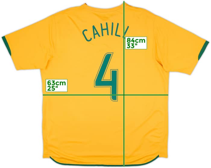 2006-08 Australia Home Shirt Cahill #4 - 6/10 - (XL)