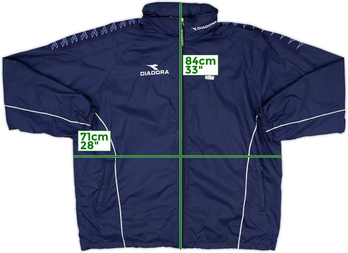 1998-99 Italy FIGC Diadora Hooded Rain Jacket - 7/10 - (XL)