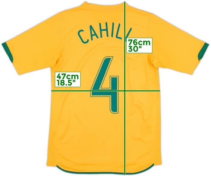 2006-08 Australia Home Shirt Cahill #4 - 5/10 - (XL.Boys)