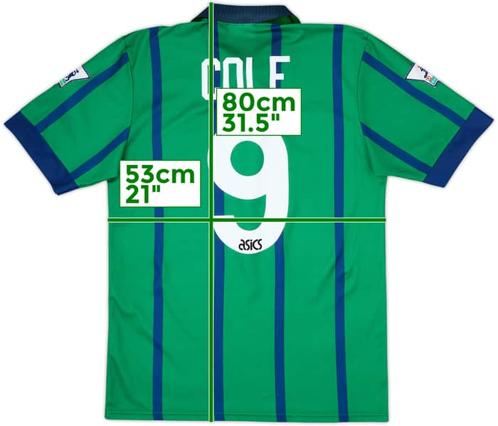 1994-95 Newcastle Third Shirt Cole #9 - 6/10 - (M)