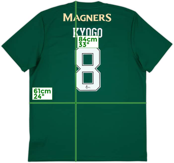 2021-22 Celtic Away Shirt Kyogo #8 (XL)