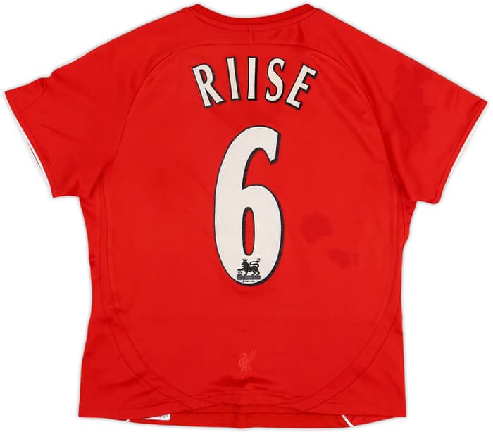 2006-08 Liverpool Home Shirt Riise #6 - 8/10 - (Women's M)