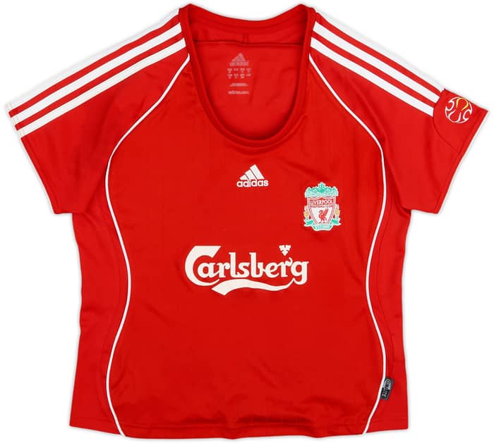 2006-08 Liverpool Home Shirt Riise #6 - 8/10 - (Women's M)