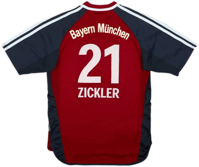 2001-02 Bayern Munich Home Shirt Zickler #21 - 6/10 - (XL.Boys)