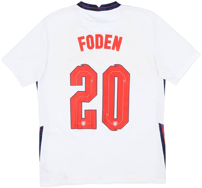 2020-22 England Home Shirt Foden #20 - 5/10 - (M)