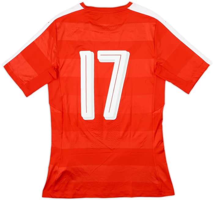 2016-17 Switzerland Match Issue Home Shirt #17