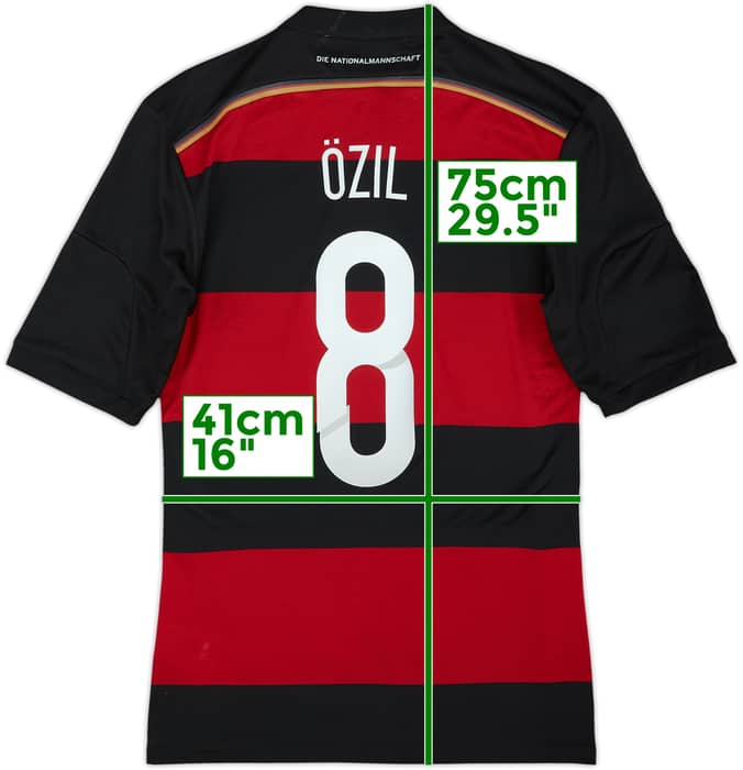 2014-15 Germany Away Shirt Ozil #8 - 7/10 - (S)