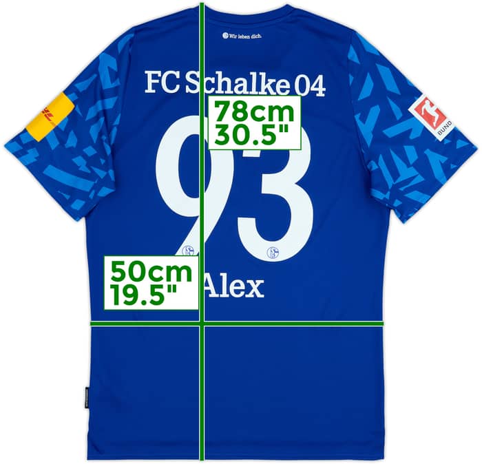 2019-20 Schalke Home Shirt Alex #93 - 9/10 - (L)