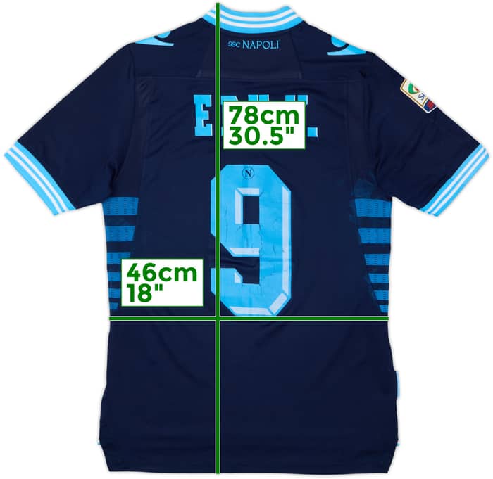 2012-13 Napoli Away Shirt Edu V. #9 - 5/10 - (XL)