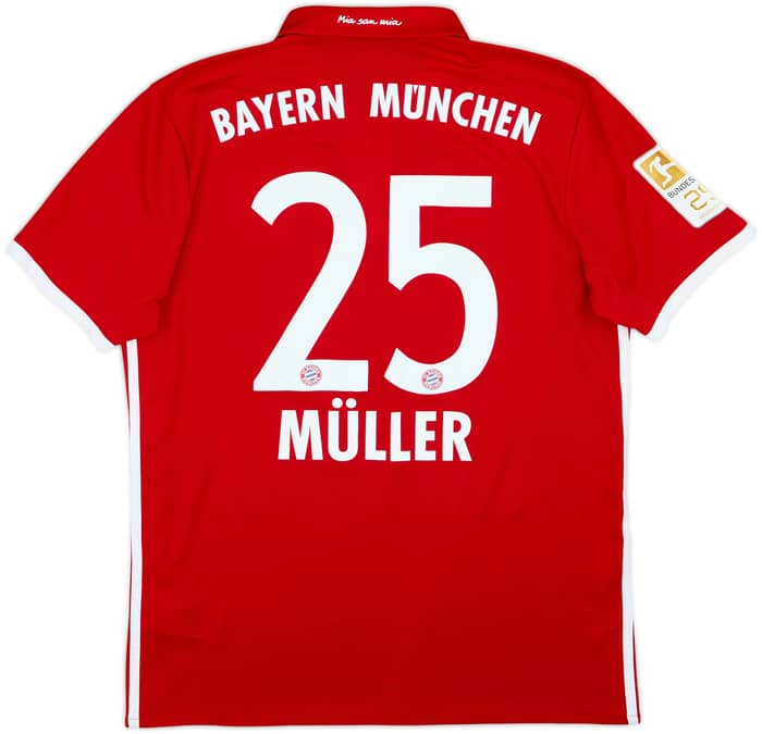 2016-17 Bayern Munich Home Shirt Muller #25 - 7/10 - (M)