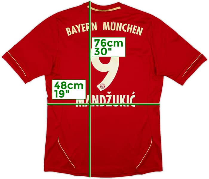 Camiseta de local del Bayern Munich 2011-13 Mandzukic #9 - 6/10 - (M)