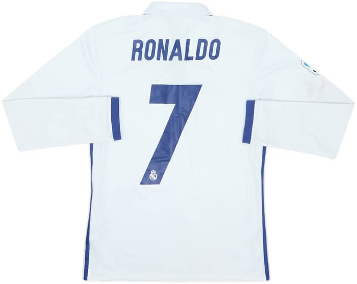2016-17 Real Madrid Home L/S Shirt Ronaldo #7 - 6/10 - (XS)