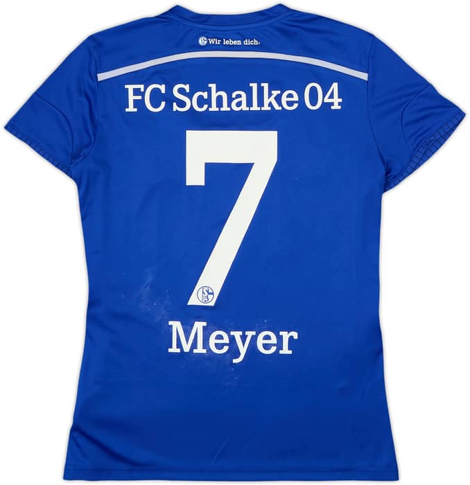 2014-16 Schalke Home Shirt Meyer #7 - 5/10 - (Women's L)