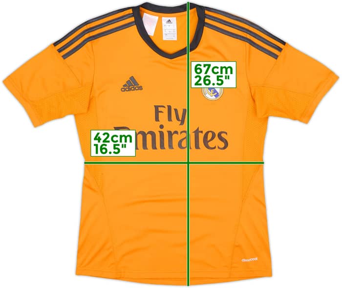 Camiseta de la tercera equipación del Real Madrid 2013-14 - 6/10 - (Niños L)