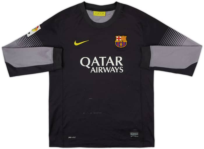 2013-14 Barcelona GK Shirt - 4/10 - (13-14 Years)